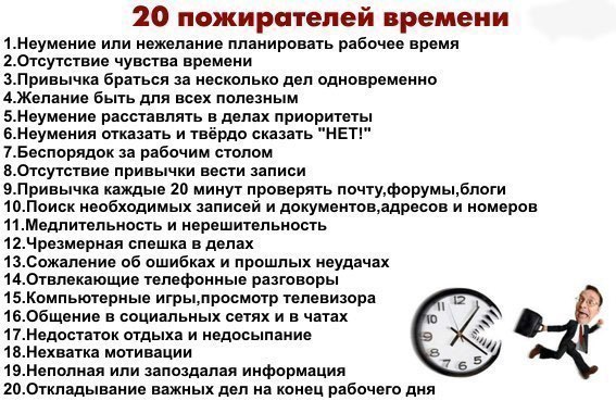 20 пожирателей времени 20 пожирателей времени